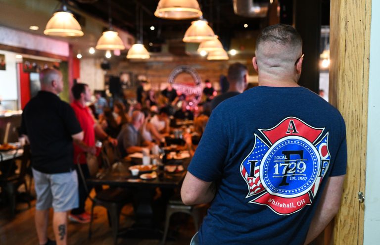 Firefighter at Lowertown Brewery