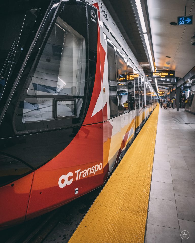 OC Transpo train in station