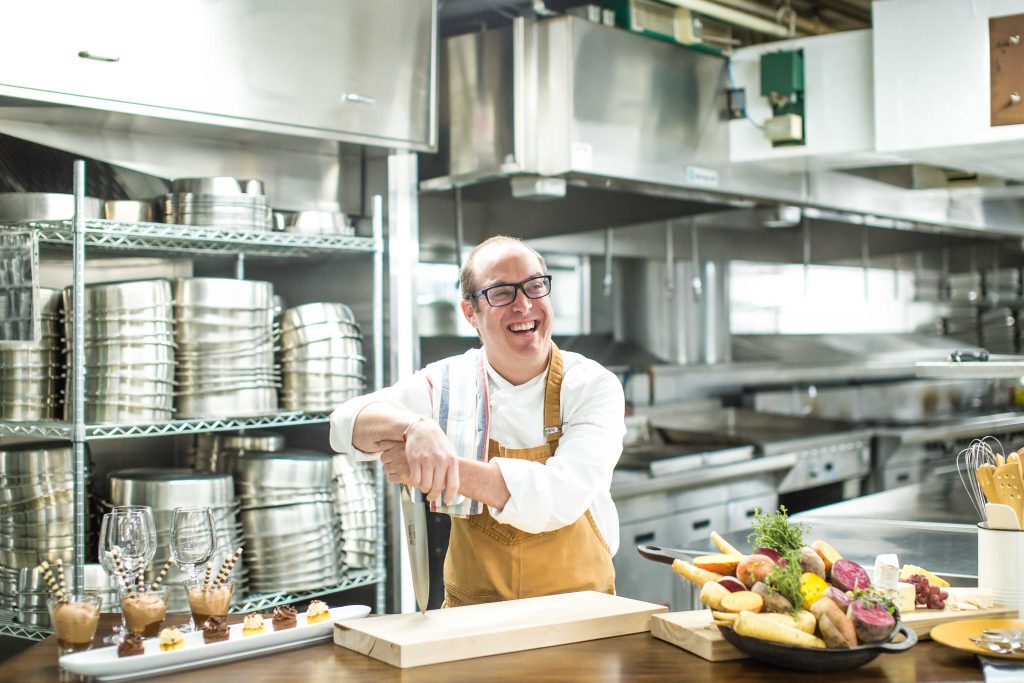 Chef Patrick Turcot in kitchen