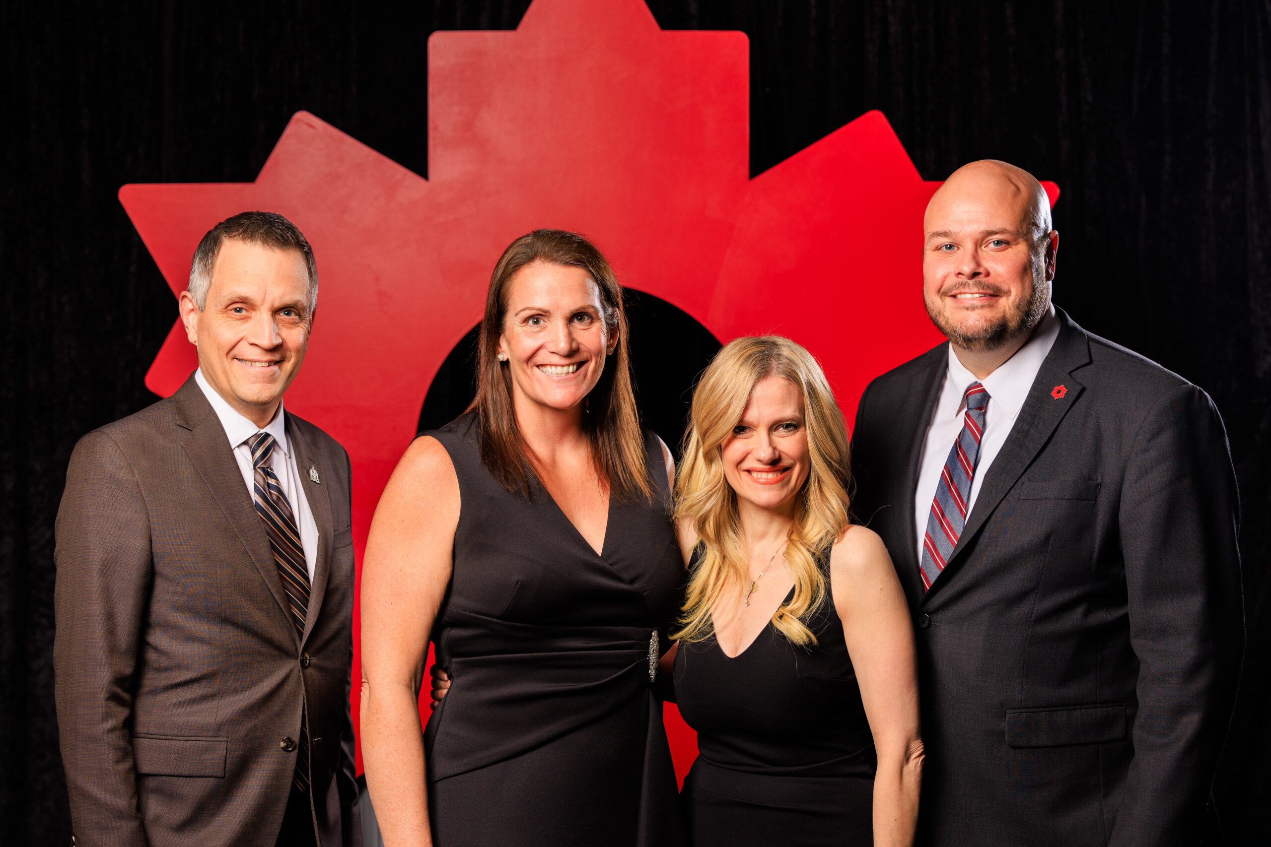 Mayor Marc Sutcliffe, Vice President of Sales Rogers Centre Ottawa Carly Grace, VP and CEO Invest Ottawa Sonya Shorey, and Michael Crockett President Ottawa Tourism